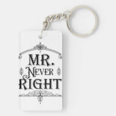 MR NOOIT JUISTE  Deco Ornamental Classic Sleutelhanger (achterkant)