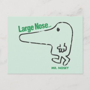 Mr Nosey   Grote neus Briefkaart