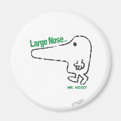 Mr Nosey | Grote neus Magneet (Voorkant)