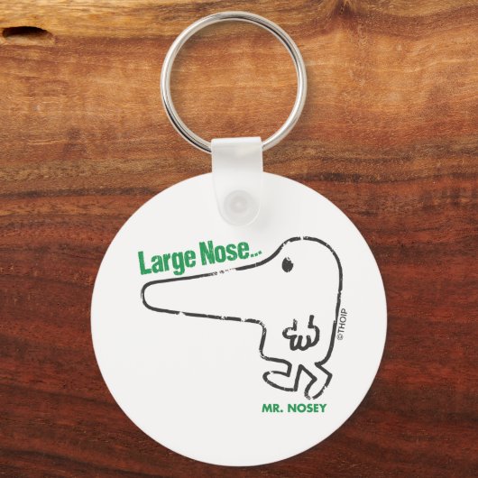 Mr Nosey | Grote neus Sleutelhanger (Achterkant)