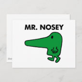 Mr Nosey | Leiding door een neus Briefkaart (Voorkant / Achterkant)