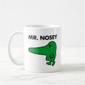 Mr Nosey | Leiding door een neus Koffiemok (Links)