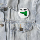 Mr Nosey | Leiding door een neus Ronde Button 5,7 Cm (In situ)