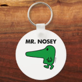 Mr Nosey | Leiding door een neus Sleutelhanger (Voorkant)