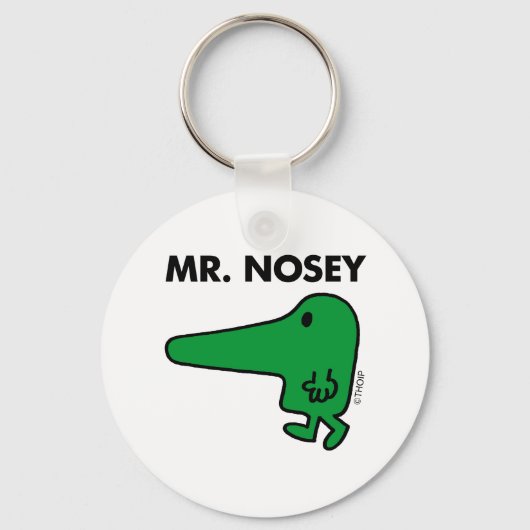 Mr Nosey | Leiding door een neus Sleutelhanger (Achterkant)