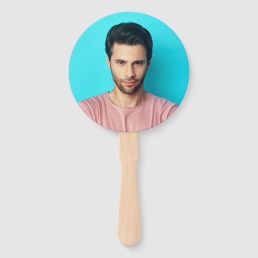 Mr of Mrs.? | Bride Groom Photo Weddenschap Handwaaier (Achterkant)