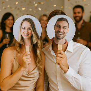 Mr of Mrs.? Bride Groom Photo Weddenschap Handwaaier