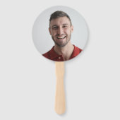 Mr of Mrs.? | Bride Groom Photo Weddenschap Handwaaier (Achterkant)