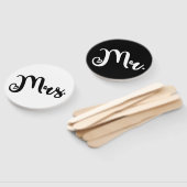 Mr of Mrs Modern minimal Wedding Game Handwaaier (Niet-gemonteerd)