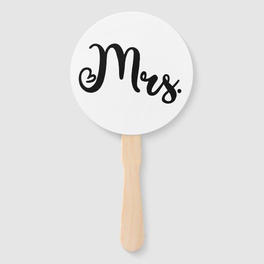 Mr of Mrs Modern minimal Wedding Game Handwaaier (Voorkant)