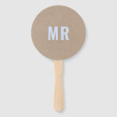 Mr of Mrs.? | Rustic Kraft Bride Groom Wedding Gam Handwaaier (Achterkant)