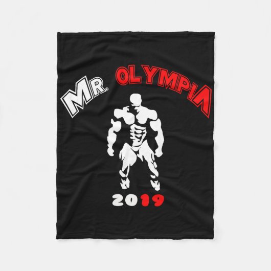 Mr Olympia 2019 Gym Bodybuilding Fitness Workout Fleece Deken (Voorkant)