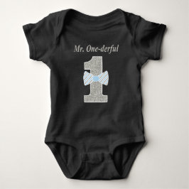 Mr ONE-derful Baby Jersey Bodysuit, Mr Onederful Romper