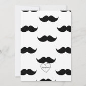 Mr. ONE-derful mustache and bowtie 1st birthday Kaart (Achterkant)