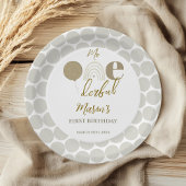 Mr One derful Neutral Rainbow First Birthday Papieren Bordje