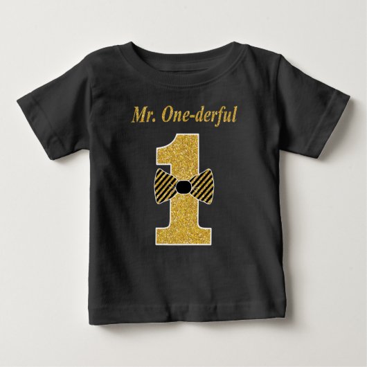 Mr. ONE-derful peuter T-shirt, Mr. Onederful (Voorkant)