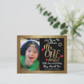 Mr. One-derful verjaardag uitnodigt Uitnodiging Briefkaart (Staand voorkant)