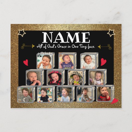 Mr. One-derful verjaardag uitnodigt Uitnodiging Briefkaart (Achterkant)