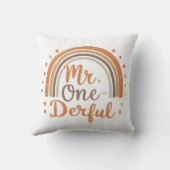 Mr One derful Worpkussen Kussen (Achterkant)