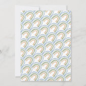 Mr. Onederful 1e verjaardag regenboog bedankje Kaart (Achterkant)