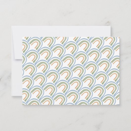 Mr. Onederful 1e verjaardag regenboog foto Bedankkaart (Achterkant)