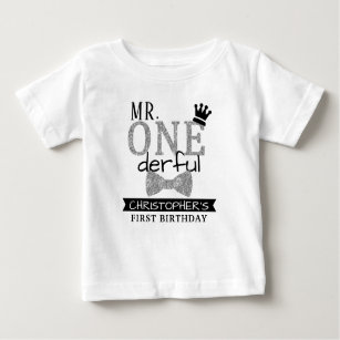 Mr ONEderful 1st Birthday Peuter T-shirt