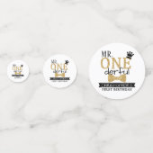 Mr ONEderful 1st Verjaardagsfeestfoto Confetti (Voorkanten)