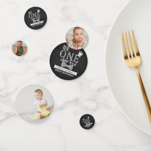 Mr ONEderful 1st Verjaardagsfeestfoto Confetti