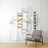 Mr. Onederful Achtergrond Wandkleed (In situ)