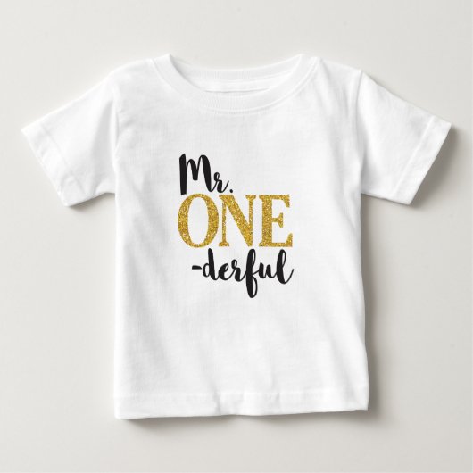 Mr ONEderful Baby Fine Jersey T-shirt (Voorkant)