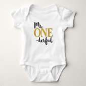 Mr ONEderful Baby Jersey Bodysuit (Voorkant)