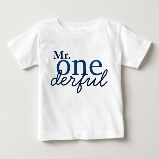 Mr Onederful Baby T-shirt (Voorkant)