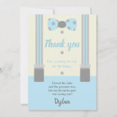 Mr. Onederful blauw en grijs boog stropdas Kaart (Voorkant)