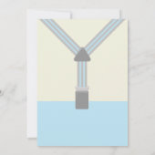 Mr. Onederful blauw en grijs boog stropdas Kaart (Achterkant)