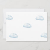 Mr Onederful Blue Balloon Boy Foto 1e verjaardag Kaart (Achterkant)