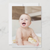 Mr Onederful Boho Rainbow Heart Photo 1st Birthday Kaart (Achterkant)