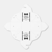 Mr ONEderful Bowtie Eerste 1e verjaardagsfeestje Bedankdoosjes (Uitgevouwen)