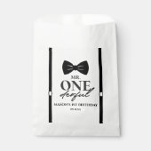 Mr ONEderful Bowtie Eerste 1e verjaardagsfeestje Bedankzakje (Voorkant)