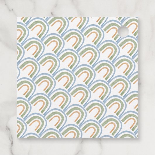 Mr Onederful Boys 1e Verjaardag Dank u Labels (Achterkant)