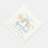 Mr Onederful Boys 1e Verjaardagsfeestje Servetten (Hoek)