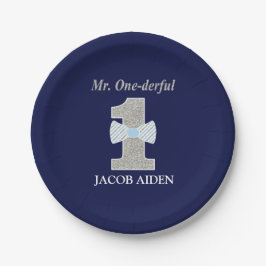 MR ONEderful Custom Paper Borden 7" Papieren Bordje