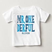 Mr Onederful Eerste Verjaardag Baby Bodysuit