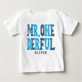 Mr Onederful Eerste Verjaardag Baby Bodysuit