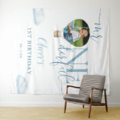 Mr. Onederful Fotoballon 1e verjaardag achtergrond Wandkleed (In Situ (horizontaal))