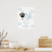 Mr Onederful Fotoballon 1e verjaardag Welkom Poster (Keuken)