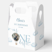 Mr. Onederful Fotoballon Jongen 1e verjaardag Bedankdoosjes (Geopend)