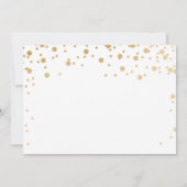 Mr. Onederful Gold Confetti Eerste Verjaardag Foto Kaart (Achterkant)