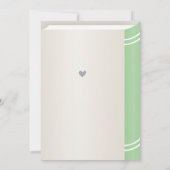 Mr Onederful Green Mustache 1e eerste verjaardag Kaart (Achterkant)