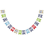 Mr. ONEderful Happy Birthday Banner | Bunting (Alle)