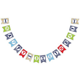 Mr. ONEderful Happy Birthday Banner | Bunting